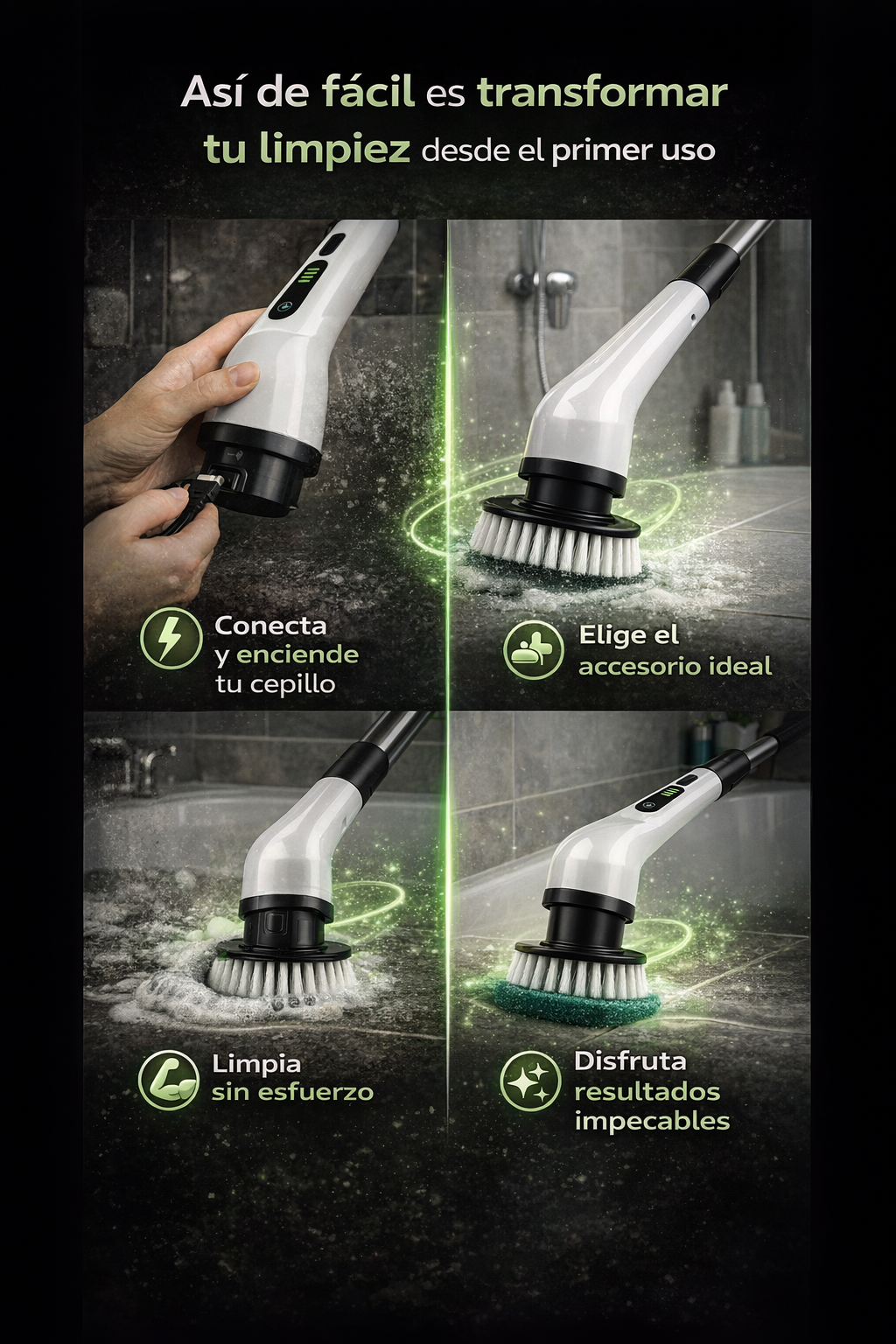 Cepillo  9 En 1/Cordless Cleaner.